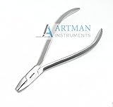 Dela rosa Pliers with Grooves Hollow Chop Contouring Pliers Arch Forming Pliers Wire Contouring Pliers Orthodontic Dental ARTMAN Brand