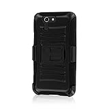ASUS PadFone X Belt Clip Case, MPERO IMPACT XT Series Kickstand Case and Belt Clip Holster for Asus Padfone X - Black