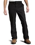 Dickies Men's Flat Front Multi Use Pocket Work Pant, Black, 36x32