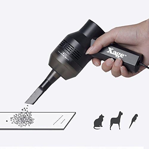 Xage USB Computer Vacuum Cleaner - Portable Mini Keyboard Vacuum Cleaner for Desktop/Laptop/PC