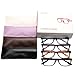 Liansan Designer Readers 4 Pairs Rectangular Plastic Frame Reading Glasses for Men and Women L3706X(+1.50)