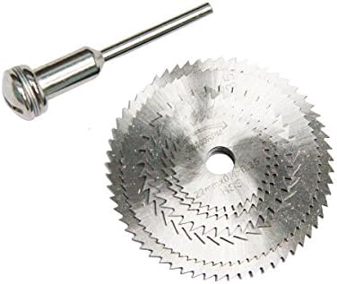 Taobacaung Set 6 Pieces High-speed Steel Saw Blades Electric Grinder Crosscut Cutting Wheels with Mandrel