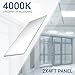 Hyperikon 2x4 Foot LED Light Dimmable, 200 Watt (50W), Edge Lit Panel, 4000K Daylight, Drop Light, UL, DLC, 4 Pack