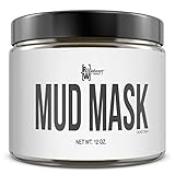 Dead Sea Mud Mask by Raw Apothecary- All Natural Facial & Skin Treatment, Treats Acne, Reduces Wrinkles, Eliminates Cellulite (12 Ounces)