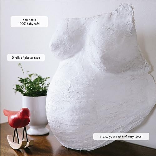 Kate & Milo Belly Casting Kit, Pregnancy Keepsake Making Kit, Easy To