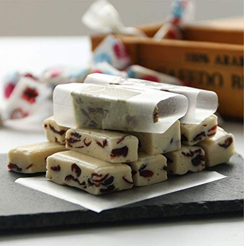 FiveEyes 1000 Pieces Glutinous Edible Rice Paper,Edible Candy Wrapping Wafer Paper Sheets,Translucent and Starchy 1000 Sheets, 3"x2.6"ï¼6x8 cmï¼