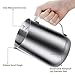 Milk Frothing Pitcher, 50oz Steaming Pitcher Stainless Steel Espresso Machine Accessories for Coffee Bar, Cappuccino Barista Tools Milk Jug Steamer Frother Cup with Decorating Latte Art Pen