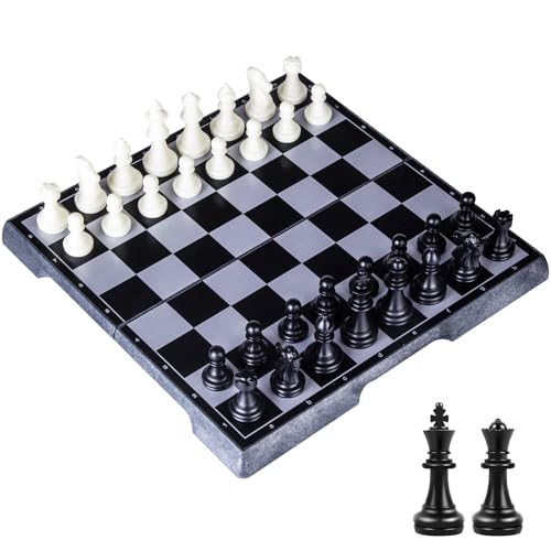 Upgrade Travel Chess Set Vikutu Portable Mini Chess Set 7.6
