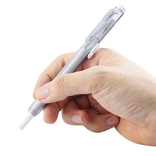 Faxco 6 Pcs Colorful Pen Like Erasers,Retractable Rubber Pen,Cute Pencil Creative Stationery for Kids