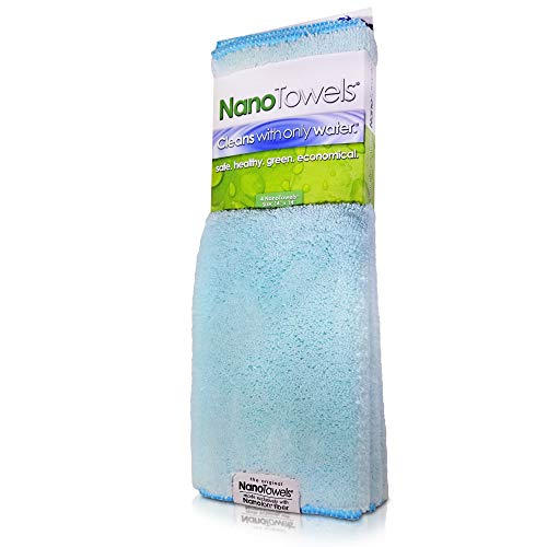 Life Miracle Nano Towels - Amazing Eco Fabric That Cleans Virtually Any Surface with Only Water. No More Paper Towels Or Toxic Chemicals. (Teal)
