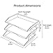 Acrimet Facility 3 Tier Letter Tray, Side Load, Letter Size/A4, Desktop File Organizer, Plastic (Clear Pink Color)