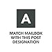 Gibraltar Mailboxes Laurel Medium Capacity Rust-Proof Plastic White, Post-Mount Mailbox, LM11000W