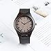 Men Wood Watch BOBO BIRD Vintage Analog Quartz Wooden Wrist Watches Casual Mens Watch with Cowhide Leather Strap Band Black Handmade