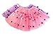 Dress Up Tutu for Girls Pink & Purple Polka Dot Tutus Set Glitter 2 Tulle Skirt Halloween Easter, Spring, Birthday Gift, Dressup, Princess Party, Ballet Dance