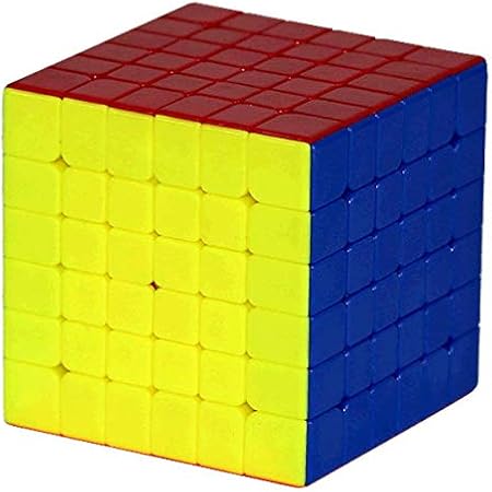 Lakshya India Sticker Less 6X6x6 Rubiks Cube with High Stability Suitable for Kids As Well As Adults