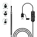 ZEUUE USB Ear Cleaning Endoscope,3 in 1 Borescope Inspection Camera Waterproof Visual Earpick with 6 Adjustable Led Earwax Clear Remover Tool for OTG Android Micro USB,PC (3in1)