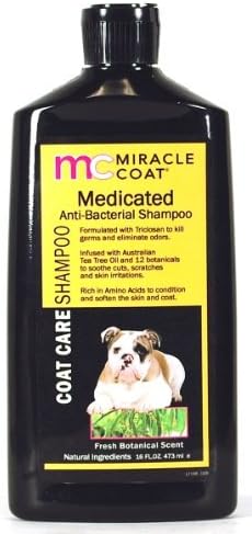 Miracle Coat Medicated, Anti-Bacterial Dog Shampoo 16 oz. by Miracle Coat