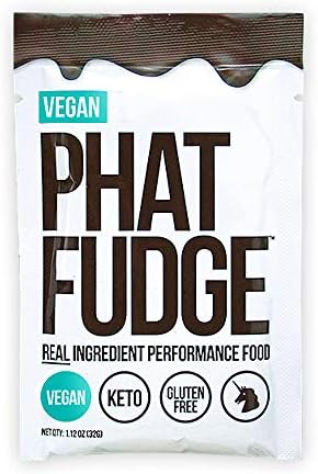 Phat Fudge - Spicy Cacao (Vegan) All Natural Paleo & Keto Friendly Fat Bomb - Squeeze Packs - Nut Butter Substitute - Performance Food - Energy Replacement Gel Packets - Dairy Free 12 Pack