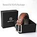 Genuine Leather Belt for Men - Mens Full Grain Italian Leather Dress Belt Brown 35mm 36