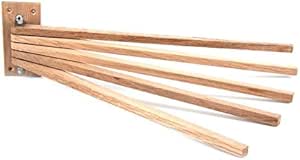 Iris Hantverk Toallero de madera de roble, con capacidad para ...