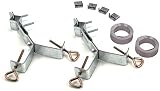 Easy Up EZ29-36 Galvanized Steel Antenna Chimney Y-Mount with 18ft Straps and 4in Standoff
