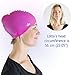 The Friendly Swede Swim Caps for Women & Men - Silicone Swimming Caps for Medium & Short Hair; Waterproof Swimming Cap for Women to Keep Hair Dry; Swim Cap for Adult and Child - Pink & Purple 2-Pack