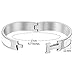 Becky Massey Women's Fashion Classic Titanium Steel Coloured Bracelet-6.7