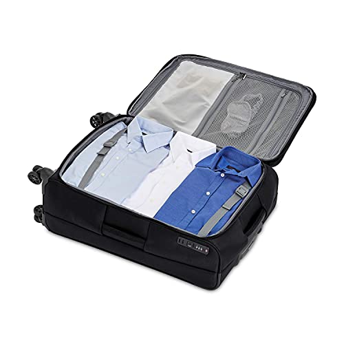 Amazon Basics 3 Piece Expandable Softside Spinner Luggage Suitcase With