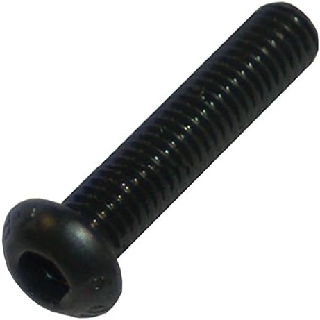 Metric M5 X 25mm Button Head Socket Cap Screw; Black; Pack of 10