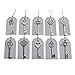 SL crafts Mixed 50pcs Antique Silver Skeleton Keys & 50 pcs Tags Key Charms Pendants Wedding favor 53mm-68mm