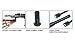UTG New Gen High-pro Shooters Bipod, Rubber Feet, 8.7