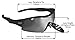 RayZor Professional Lightweight UV400 White Sports Wrap Cricket Sunglasses, With a 1 Piece Vented Smoked Mirrored Anti-Glare Lens