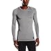 Nike Pro Combat 2.0 Mens Long Sleeve Dri-Fit Shirt Gray Size M