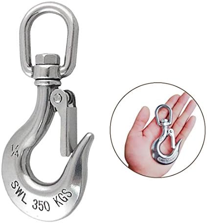 SATKULL hanging chair/hanging chair rotary hook/cargo hook, stainless steel 770 pound capacity hammock rotary hook outdoor or indoor use.