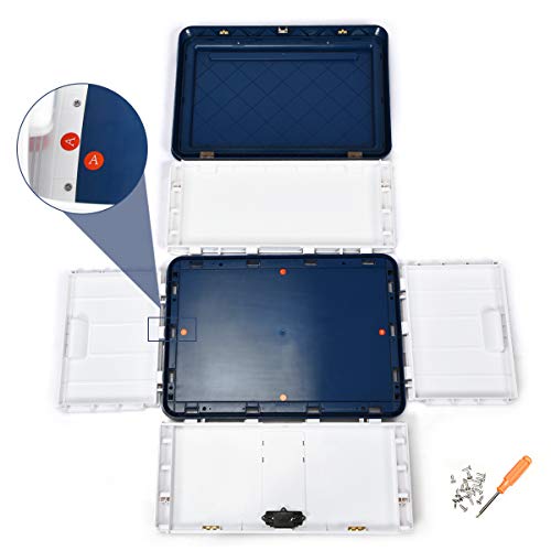 COSTWAY Large Locking Storage Container Box, Big Capacity Garage