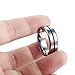 Tungary Jewelry 8mm Mens Tungsten Carbide Wedding Band Engagement Groove Blue Line High Polish Size 7-14