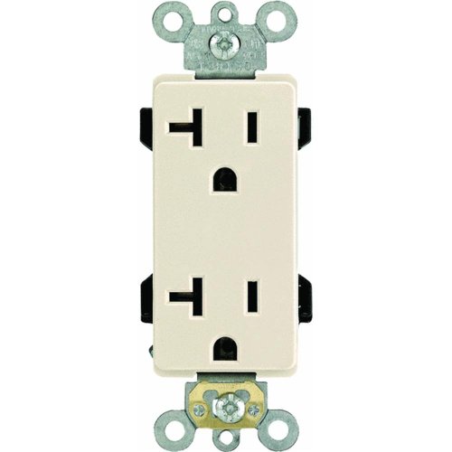 Leviton Mfg Co R66-16352-Ots Lt Alm Duplex Outlet