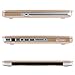 MOSISO Plastic Hard Shell Case & Keyboard Cover & Screen Protector Only Compatible Old Version MacBook Pro 13 Inch, Pure Warm Gold