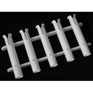 Porte-cannes Vertical Pour Bateau Avec Support à Accessoires Pour 2, 3, 4 ou 5 cannes