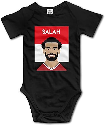 Mohamed Salah King of Egypt Liverpool Cotton Bodysuit Romper Onesie Jumpsuit Baby Clothes