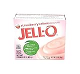 Jell-O Instant Strawberry Creme Pudding, 3.4 oz (Pack of 6)