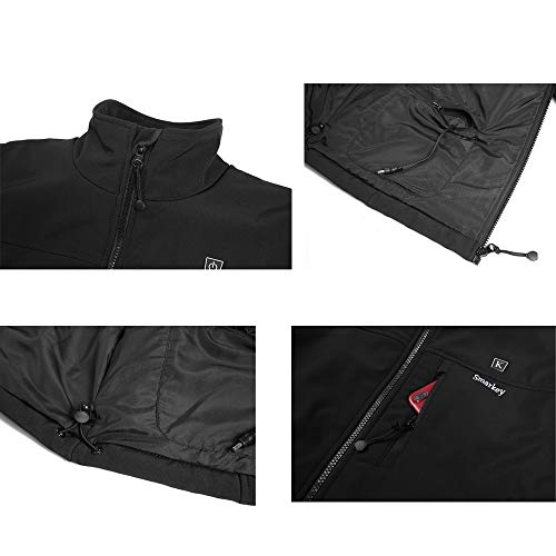 Smarkey Heated Jacket Carbon Fiber Electric Heating Clothing Men's Jacket Thermal Clothing with