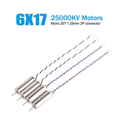 4pcs 6x17mm 25000kv brushed motors 0.8mm shaft with mic…