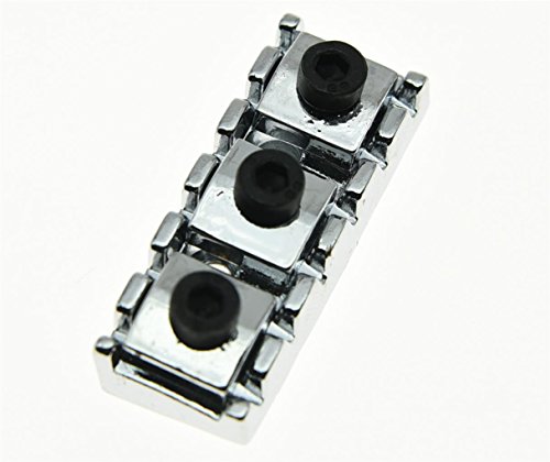 KAISH Chrome R3 Guitar Locking Nut 43mm String Lock Fits Floyd Rose Tremolo Bridge