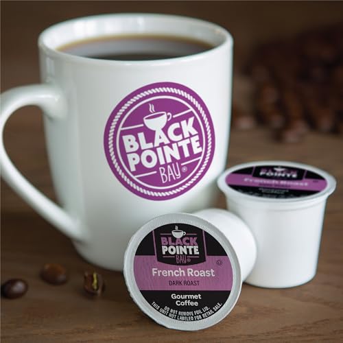 BLACK POINTE BAY COFFEE FRENCH ROAST, DARK ROAST, 80 COUNT, SINGLE SERVE COFFEE PODS FOR KEURIG K-CUP BREWERS
