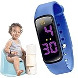 Itomoro Potty Training Watch Baby Reminder Water Resistant Timer - Potty Trainer for Toilet Training Boys & Girls - LED Screen,9 Songs Loops(Blue)