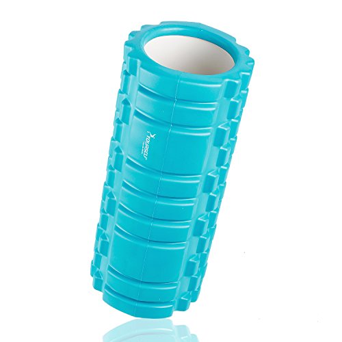 SYOURSELF Foam Roller for Muscle Massage-13" x 5.5", EVA, Trigger Point-Deep Tissue, Myofascial Release, Physical Therapy for Pain Relief, Exercise, Yoga, Pilates+Instructions, Carry Bag(A Blue) - Thumbnail 3