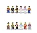 Minifigures Set 48 Pcs Heroes People with Accessories, Mini Figures Building Bricks Blocks Action Figures Toy As Gift for Kids