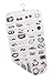 Wander Agio 80-Pocket Hanging Jewelry and Accessories Organizer Wall Pockets White Vinyl