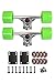 SCSK8 Longboard Skateboard Trucks Combo Set w/ 70mm Wheels + 9.75